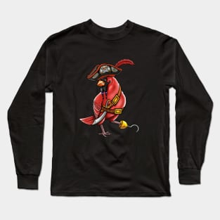 Red Cardinal pirate Long Sleeve T-Shirt